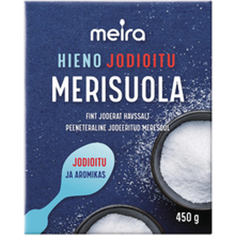 Peeneteraline jodeeritud meresool, MEIRA, 450 g