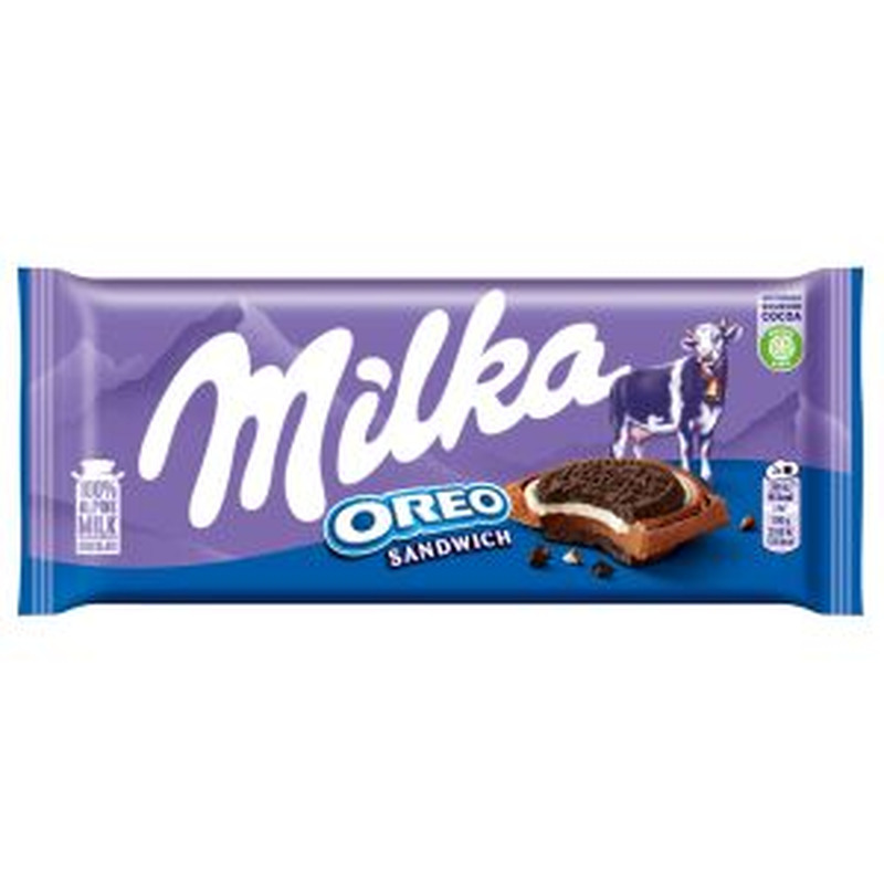 Milka piimašokolaad Oreo küpsisega, MILKA, 90 g