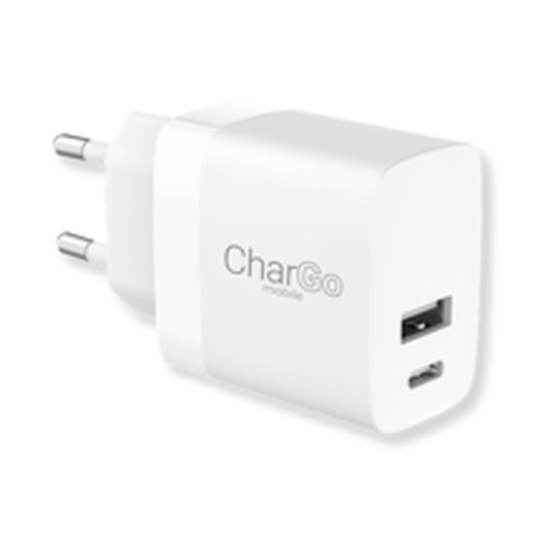 Laadija CharGo 1xUSB-A+1xUSB-C 17W