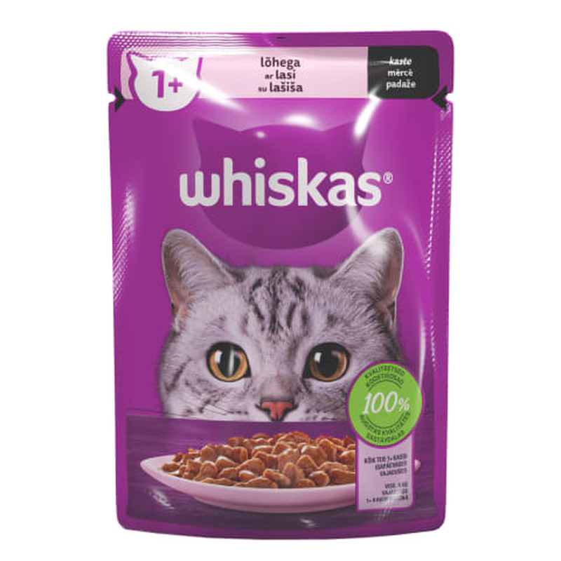 Kiisueine Whiskas lõhega 85g