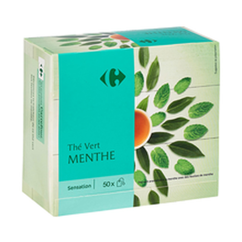 Carrefour Mint roheline tee 50x1,6g