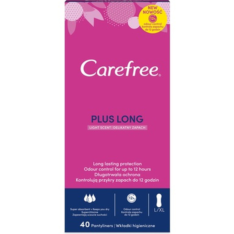 Pesukaitse Long Plus, CAREFREE, 40 tk