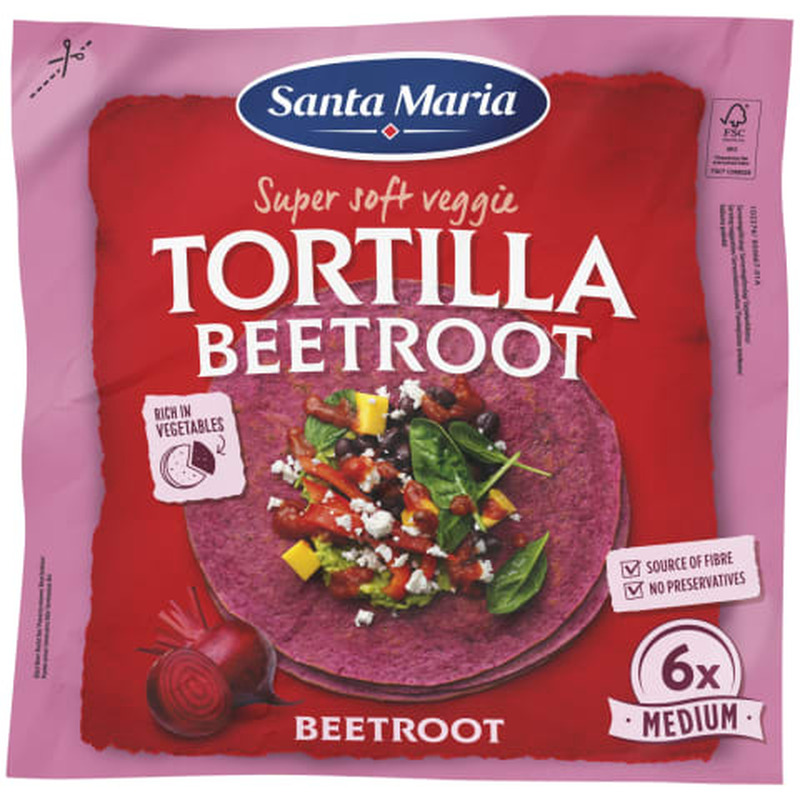 Nisutortiljad peediga Santa Maria 240g