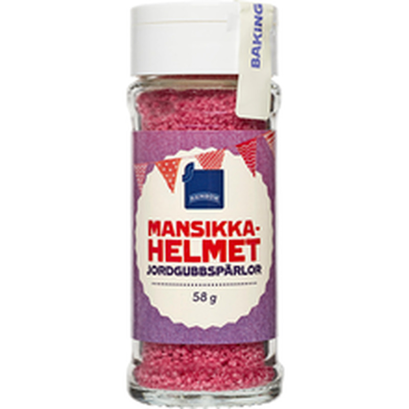 Rainbow maasikamaitselised suhkrukaunistused 58 g