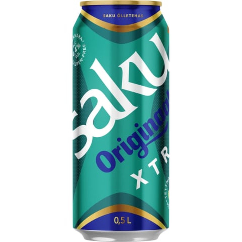 Õlu Saku Originaal Xtra 4,4%vol 0,5l purk