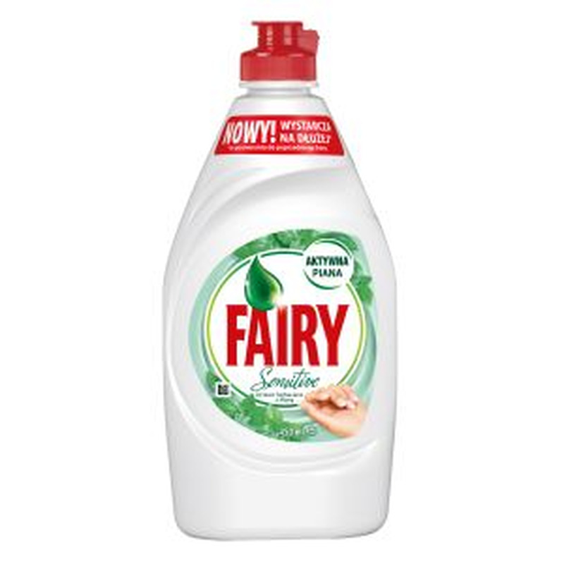 Nõudepesuvahend Sensitive Tea Tree & Mint, FAIRY, 450 ml