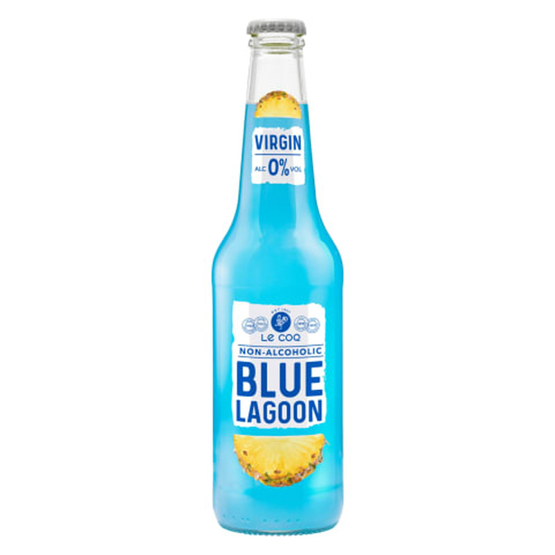 Alkoholivaba kokteil Le Coq Virgin Blue Lagoon 0,33l pudel