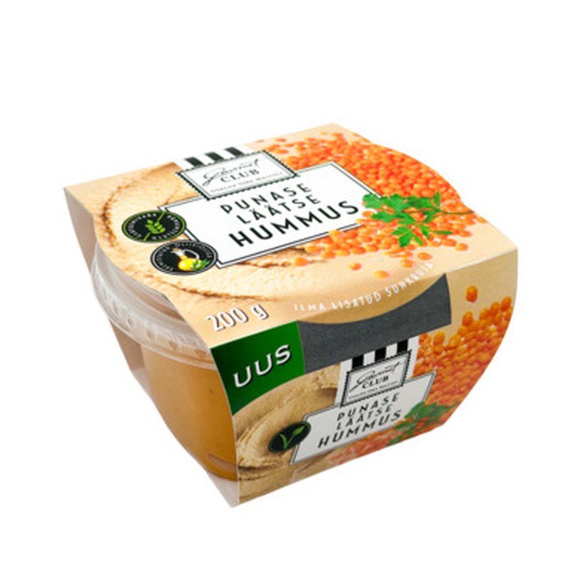 GOURMET CLUB Punase läätse hummus 200g