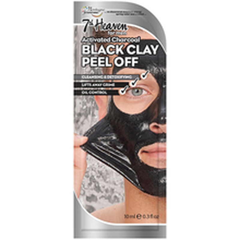 Näomask 7Th Heaven Black Clay Peel Off 10 ml