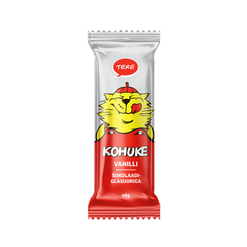 Kohuke vanilli šokolaadiglasuuriga, Tere, 40 g