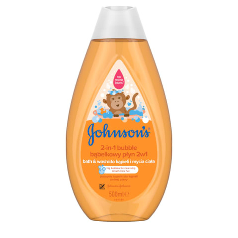 Vannivaht ja dušigeel lastele Johnson's Baby 2in1 Bubble 500ml