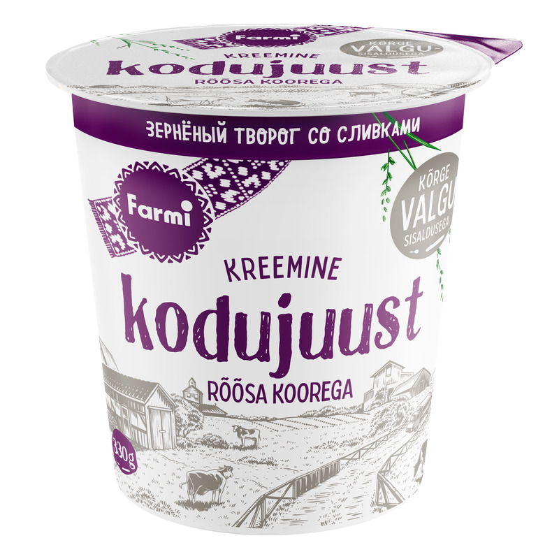 Kodujuust rõõsa koorega, FARMI, 330 g