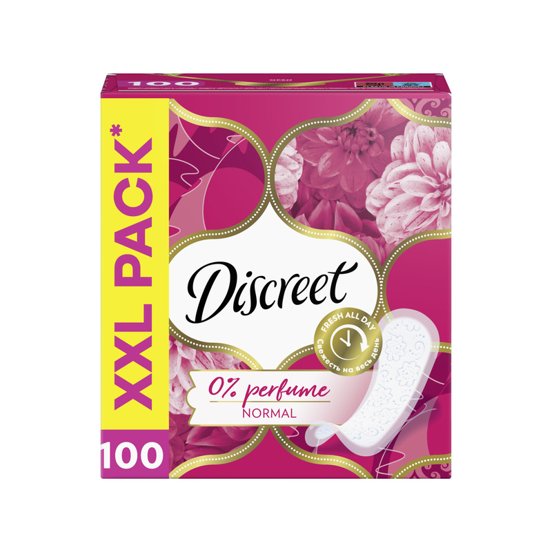 Pesukaitsmed Normal, DISCREET, 100 tk