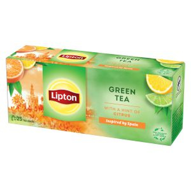 Roheline tee Citrus niidiga kotis 25pk, LIPTON, 32,5 g