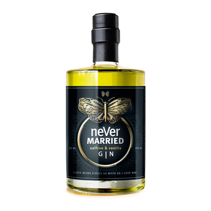 NEVER MARRIED Gin Saffron & Vanilla 44% 50cl