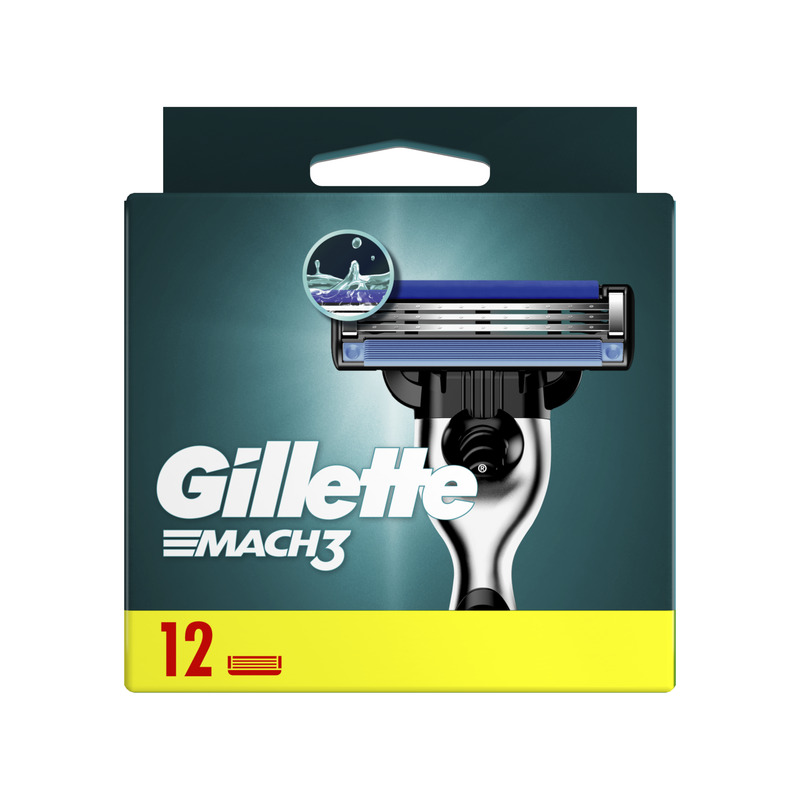 Gillette Mach3 Raseerija Terad Meestele, 12 Vahetustera