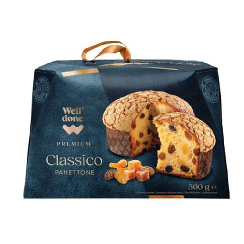 Panettone tradits.WELL DONE PREMIUM 500g