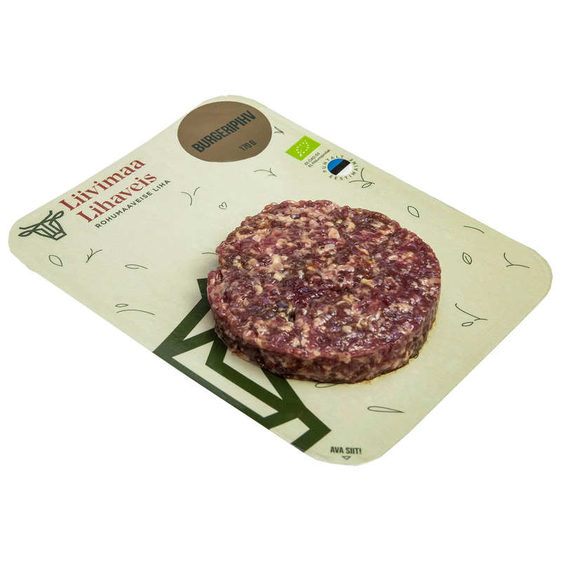 Mahe rohumaaveise burgeripihv, LIIVIMAA LIHAVEIS, 170 g