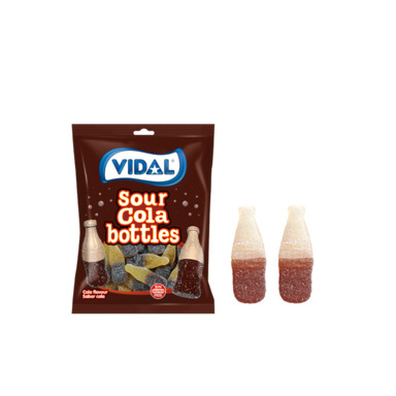 VIDAL Kummikomm Sour Cola Bottles 90g