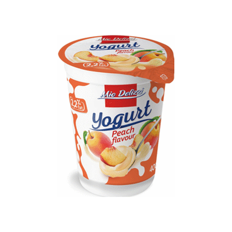 Jogurt MIO DELIZZI virsiku, 400g