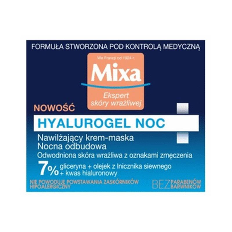 Öökreem&Mask MIXA Hyalurogel, 50ml