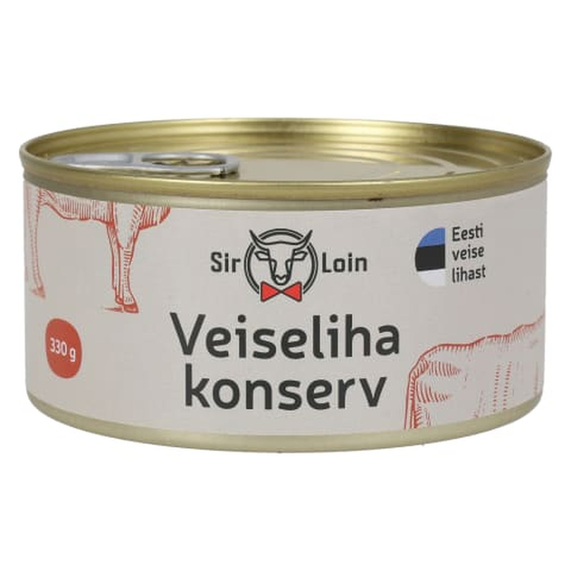 Veiseliha konserv Sirloin 330g