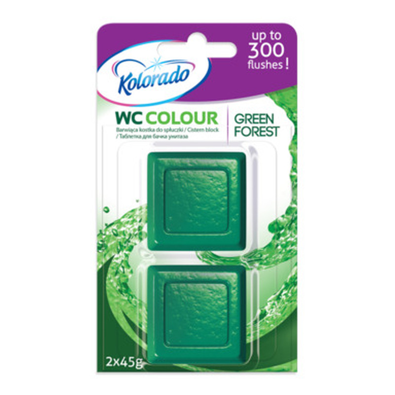 KOLORADO WC loputuskasti tablett Green Forest 2x45g