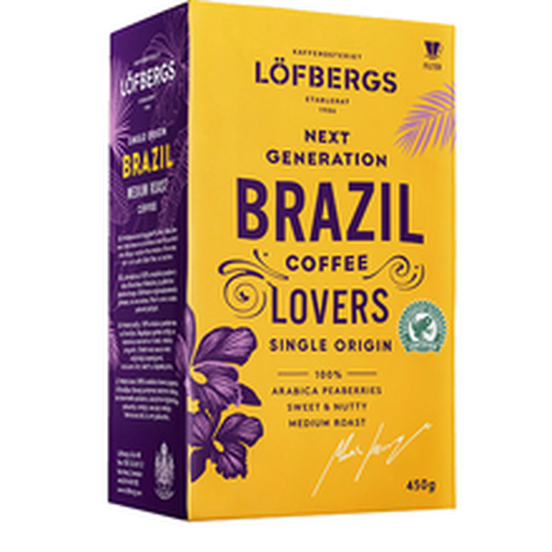 Löfbergs jahvatatud kohv Brazil 450g