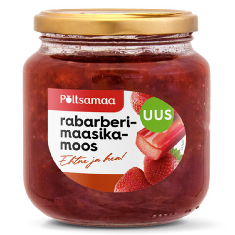 Rabarberi-maasikamoos, PÕLTSAMAA, 600 g