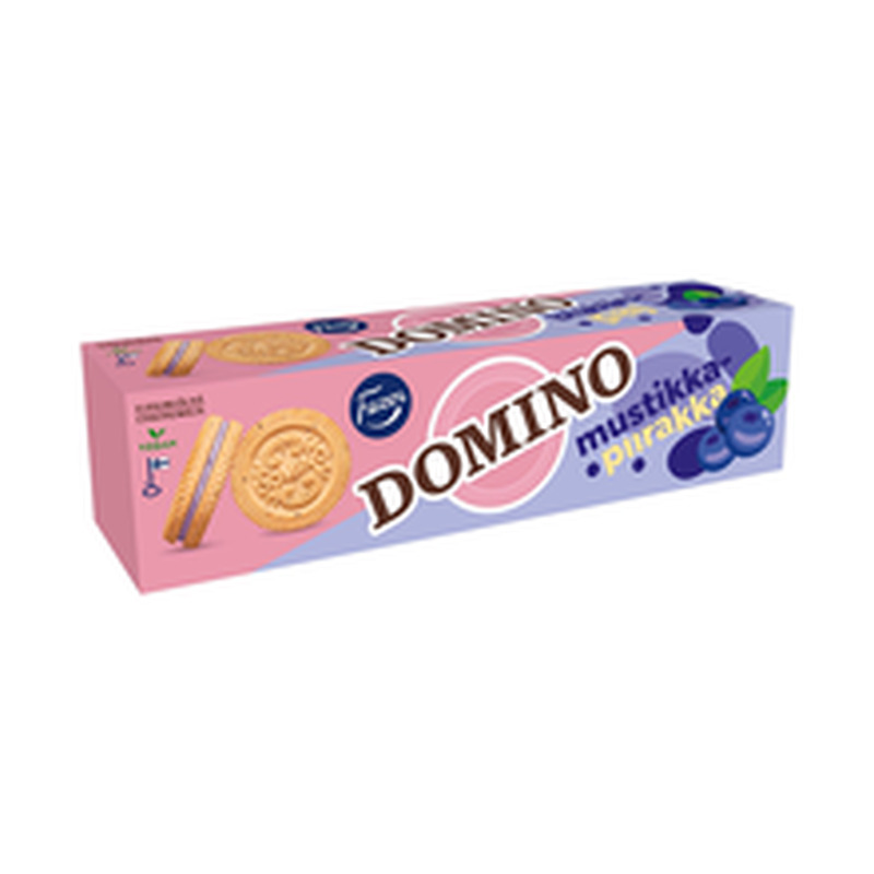 Domino Küpsised mustikapiruka maitselise täidisega 175g vegan