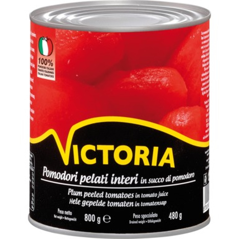 VICTORIA Kooritud tomatid 800g