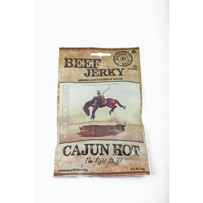 BEEF JERKY Hot Cajun 50g (vinnutatud veiseliha)