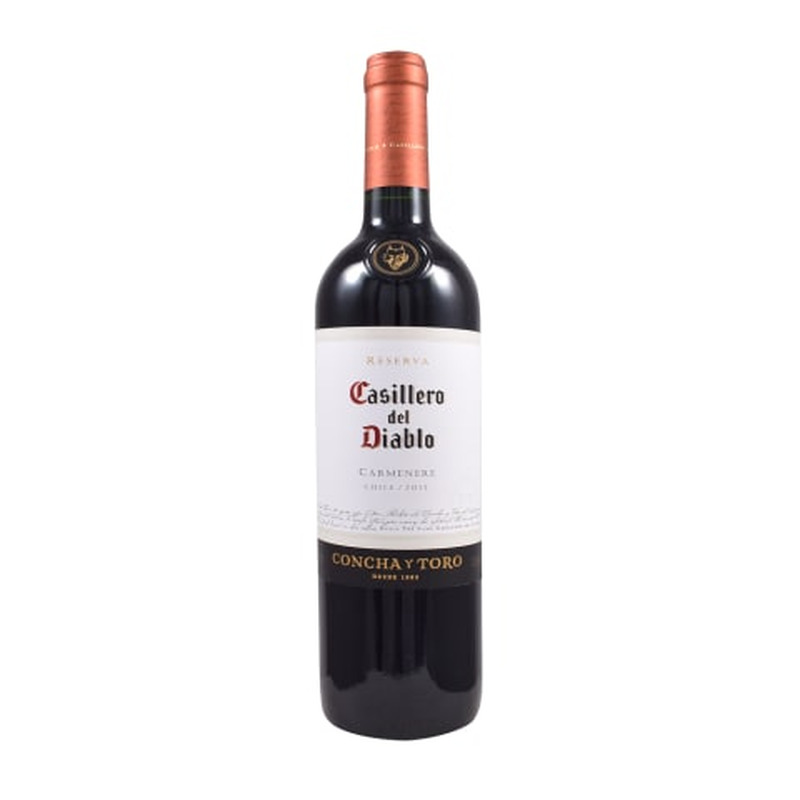 Geograafilise tähisega vein Casillero Del Diablo Carmenere 2012 13,5%vol 0,75l