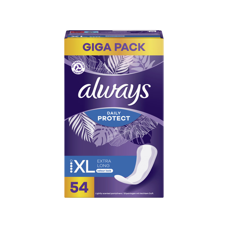 Always Daily Protect Extra Long Pesukaitsmed, 54 tk