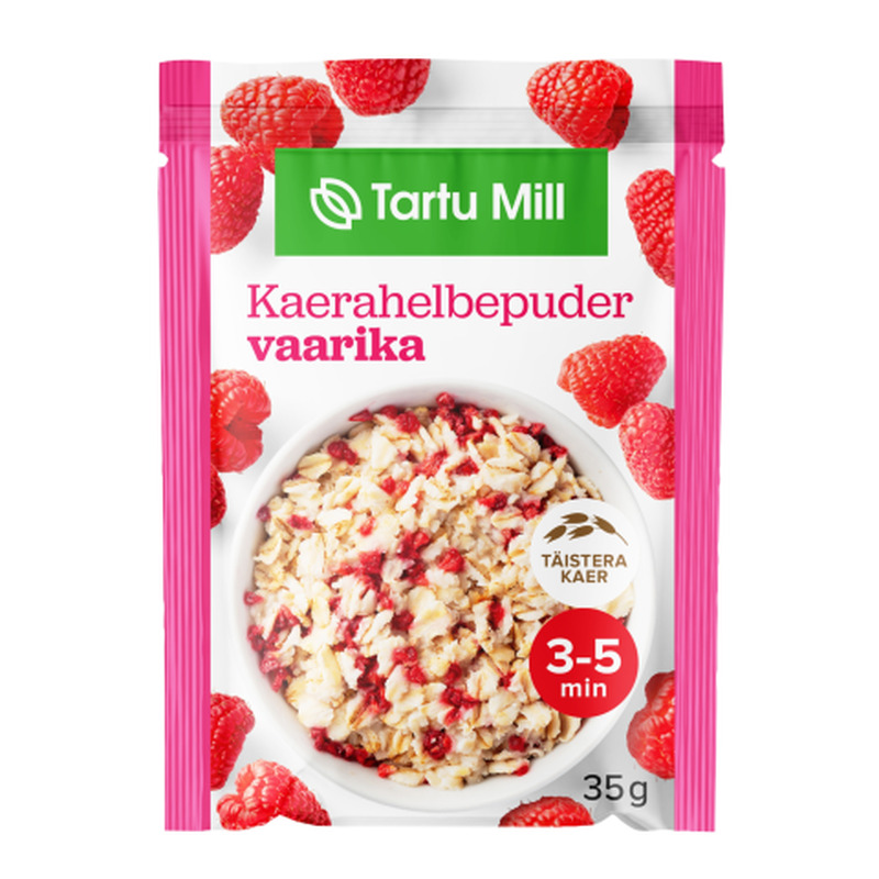 Kaerahelbepuder vaarika Tartu Mill 35g