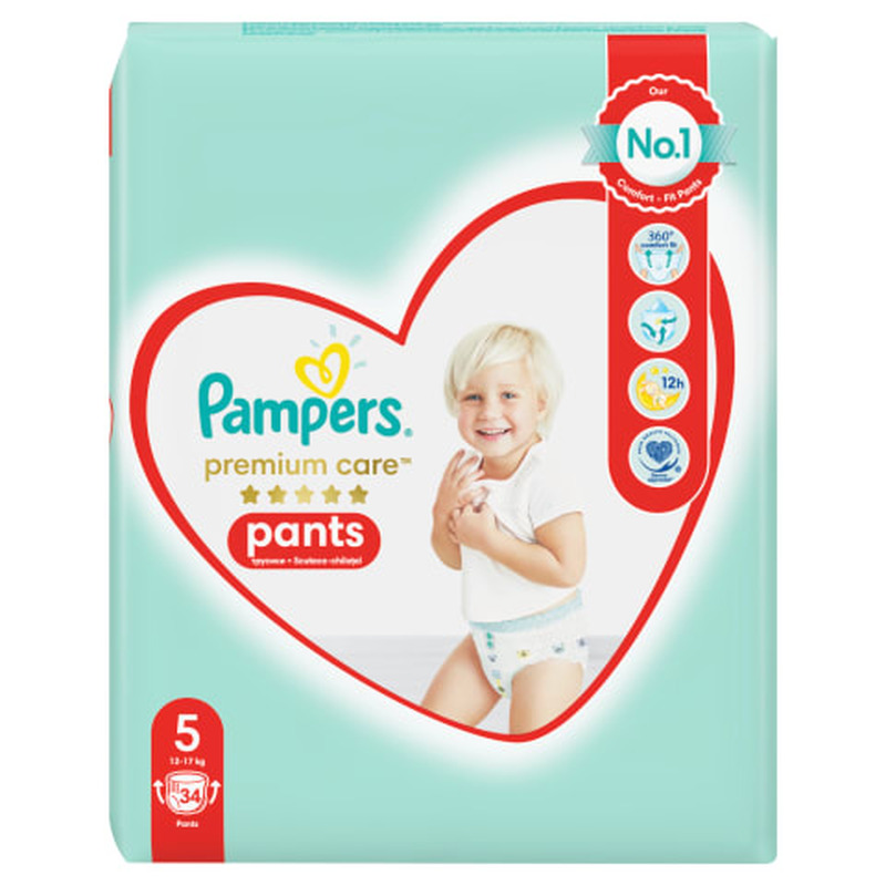 Püksmähkmed Premium Care, Value Pack S5, PAMPERS, 12-17kg/34 tk