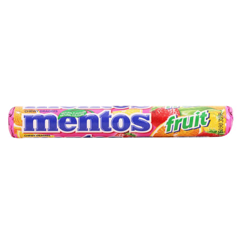 Pastillid puuvilja Mentos 38g