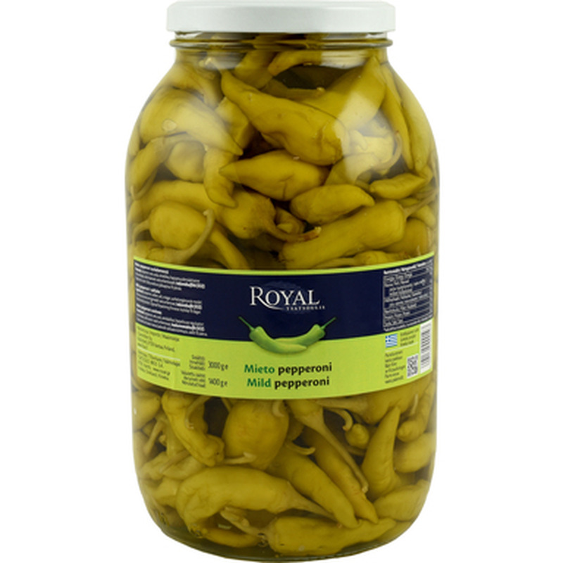 ROYAL Kreeka mahedad terved pepperonid 3kg