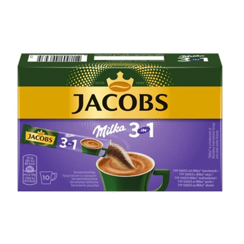 Lahus.kohvijook JACOBS 3in1 Milka 10x18g