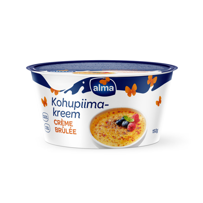 Kohupiimakreem crème brulée maitseline, VALIO ALMA, 150 g