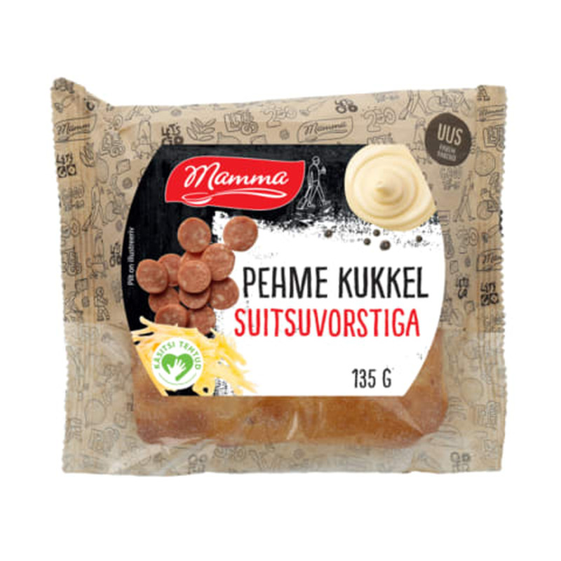 Pehme kukkel suitsuvorstiga Mamma 135g