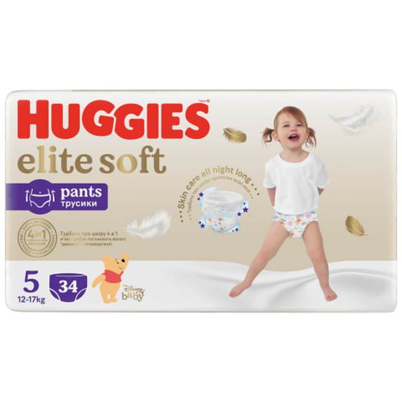 Püksmähkmed Huggies Elite Soft 5 12-17kg 34tk