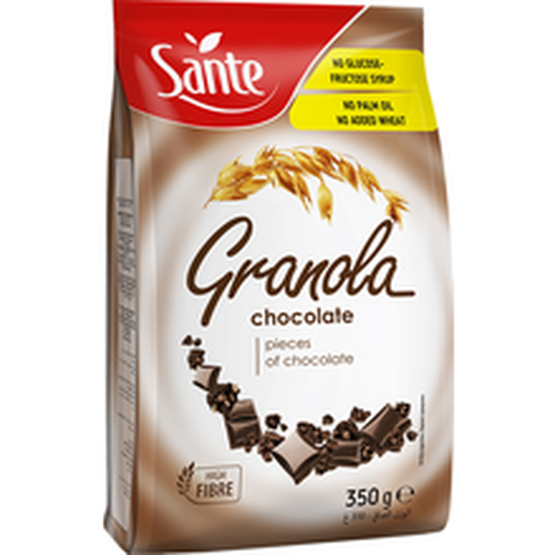 Krõbe müsli tumeda šokolaadiga, SANTE, 350 g