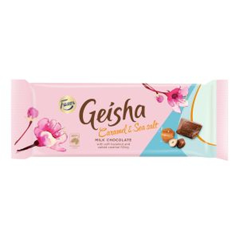 Piimašokolaad Caramel & Sea Salt, GEISHA, 100 g