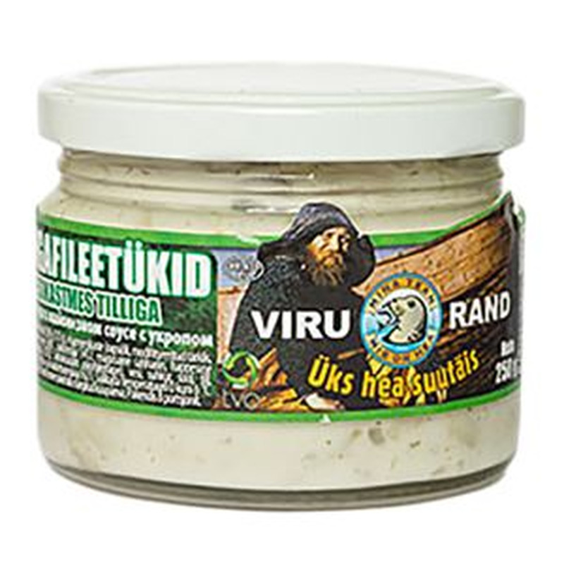 Heeringafileetükid majoneesikastmes tilliga, VIRU RAND, 250 g