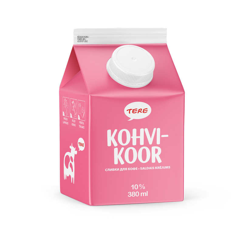 Kohvikoor 10%, TERE, 380 ml