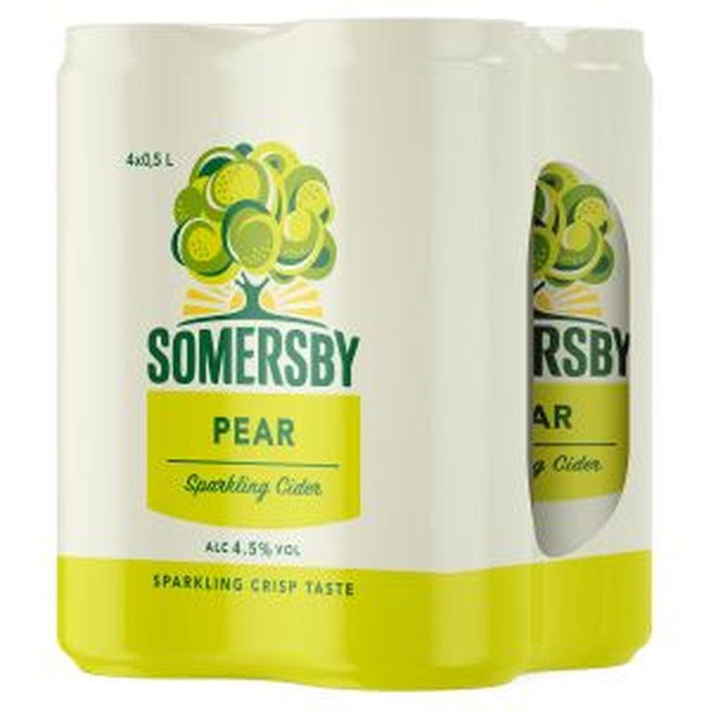 Siider Pear 4-pakk, SOMERSBY, 4x500 ml purk