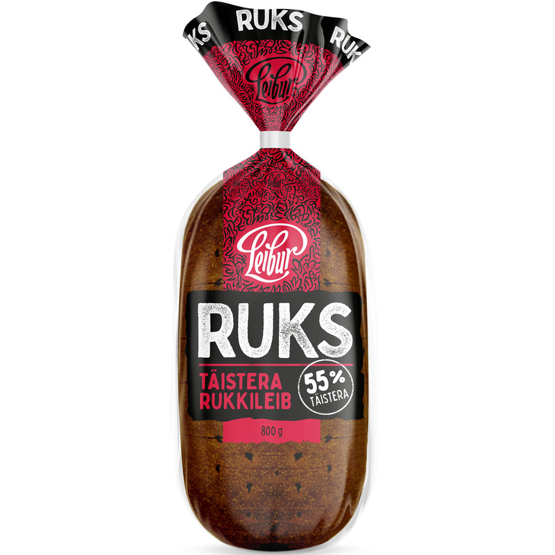 Rukkileib Ruks, LEIBUR, 800 g