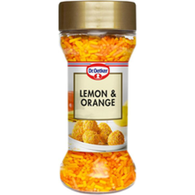 DR.Oetker lemon&orange kaunistusdražeed, 50g