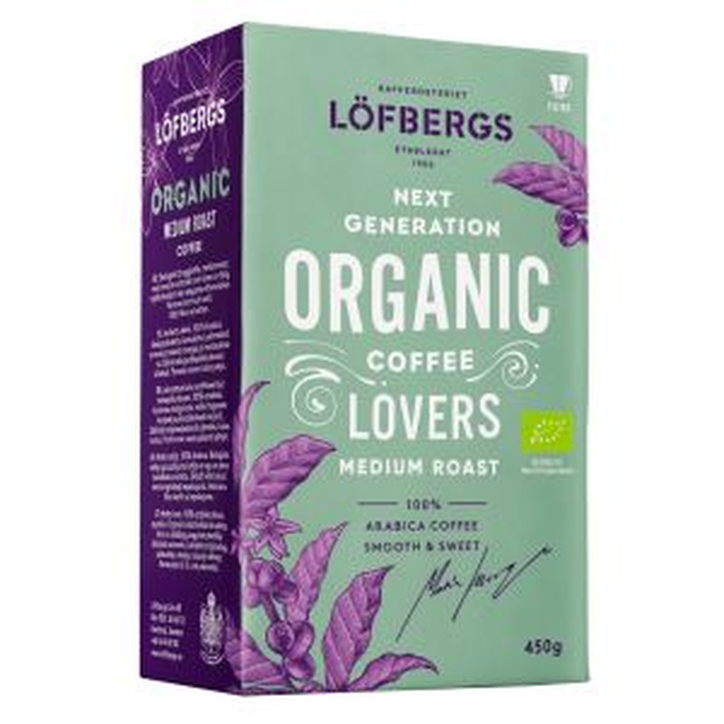 Jahvatatud mahekohv Organic, LÖFBERGS, 450 g